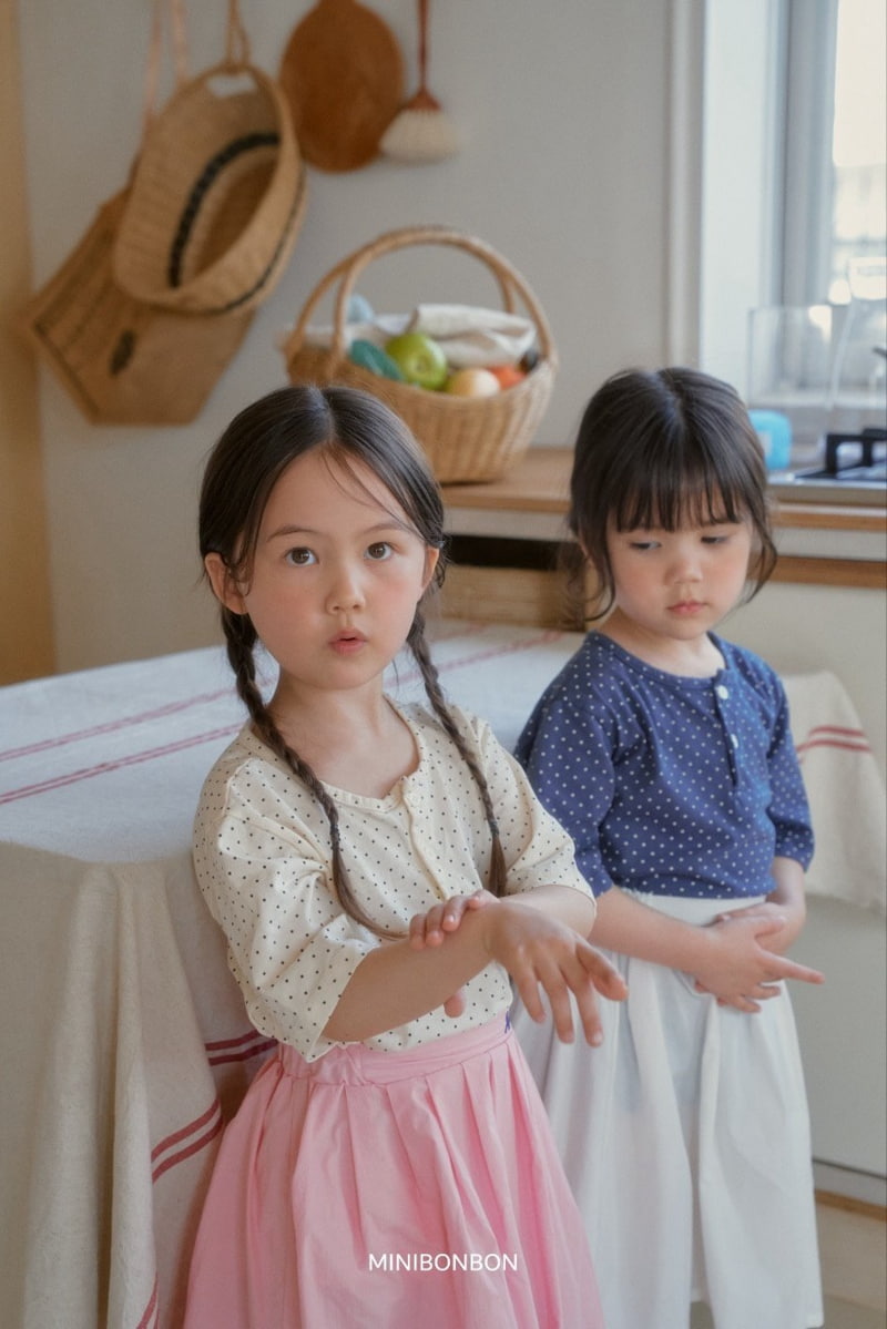 Mini Bongbong - Korean Children Fashion - #stylishchildhood - Mini Dot Tee - 7
