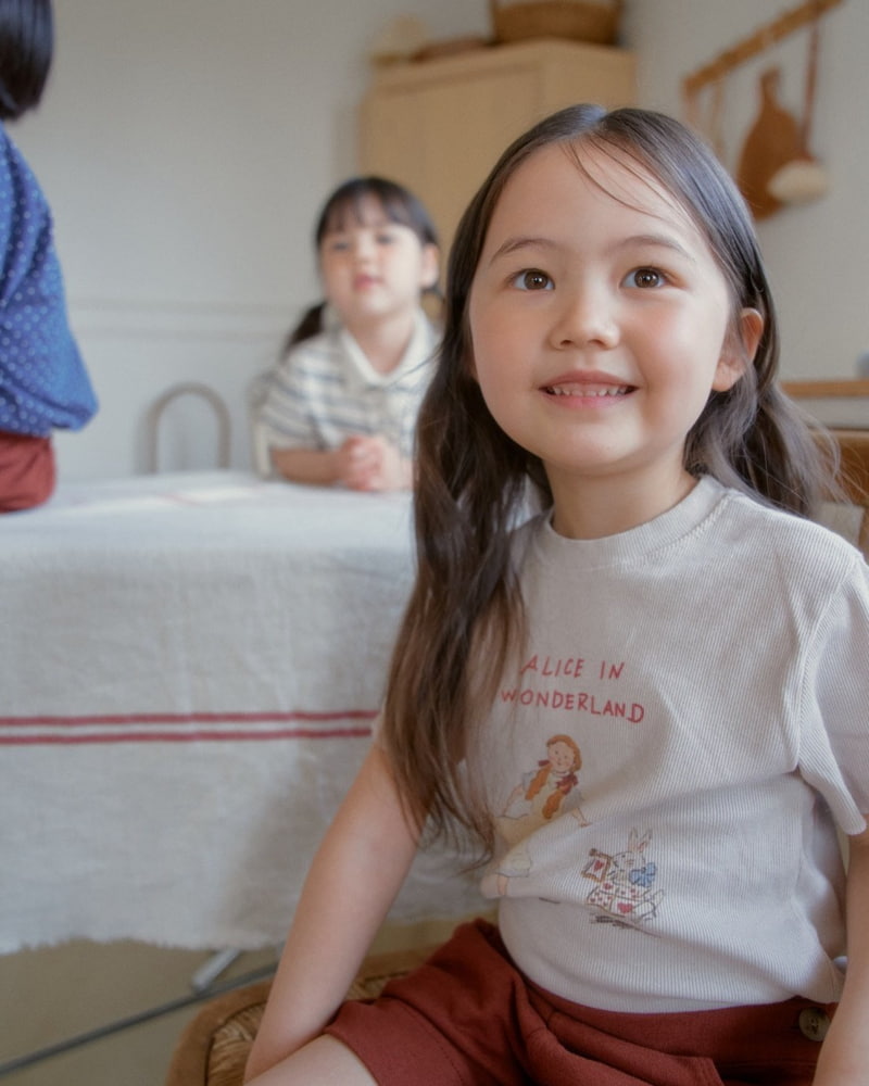 Mini Bongbong - Korean Children Fashion - #stylishchildhood - Alice Rib Tee - 10