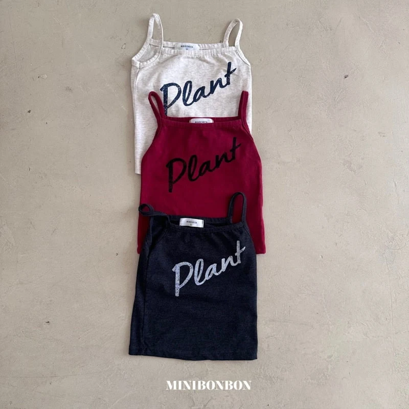 Mini Bongbong - Korean Children Fashion - #stylishchildhood - Plant Strap Sleeveless - 2