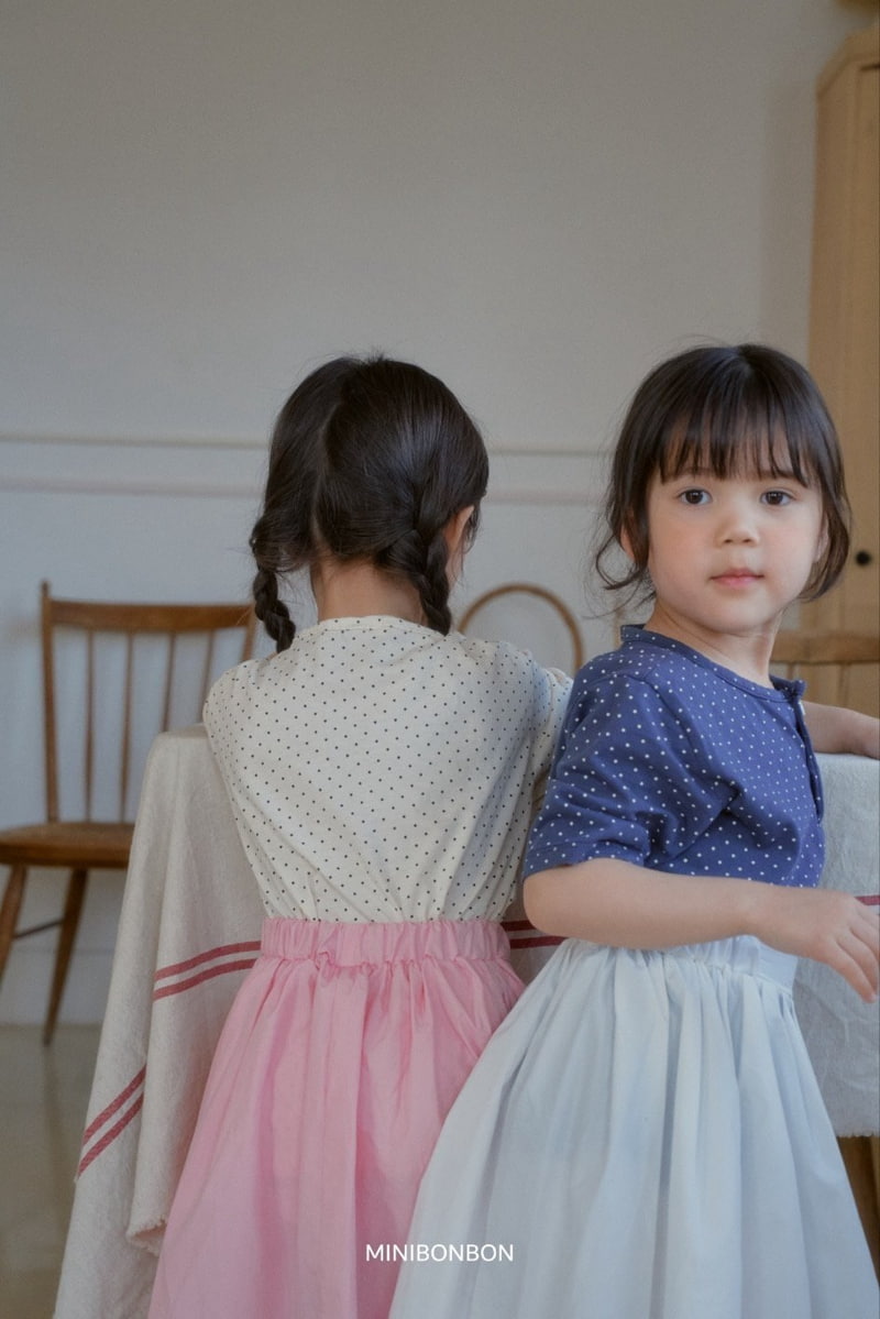 Mini Bongbong - Korean Children Fashion - #todddlerfashion - Mini Dot Tee - 5