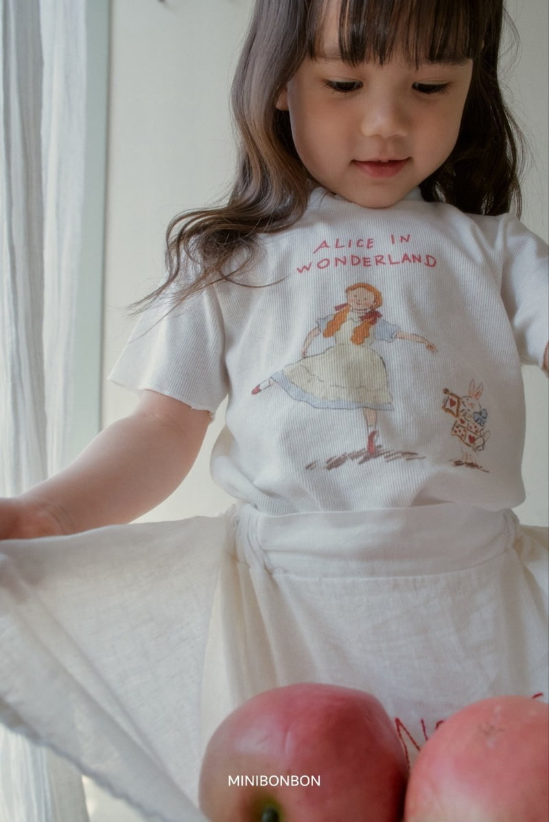 Mini Bongbong - Korean Children Fashion - #todddlerfashion - Alice Rib Tee - 8