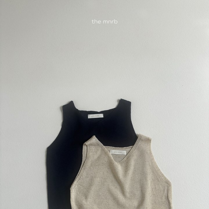 Mini Robe - Korean Baby Fashion - #babyboutique - Linen Knit Sleeveless - 5