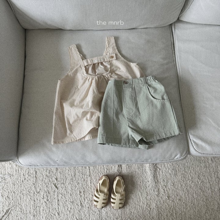 Mini Robe - Korean Baby Fashion - #babyboutique - Button Sleeveless Blouse - 10