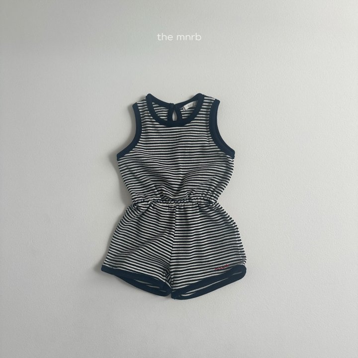 Mini Robe - Korean Baby Fashion - #babyboutique - Waffle Sleeveless Overalls - 6