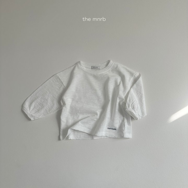 Mini Robe - Korean Baby Fashion - #babyboutique - Slub Logo Tee - 5