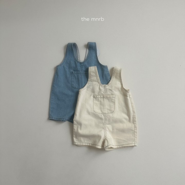 Mini Robe - Korean Baby Fashion - #babyboutique - Kangaroo Denim Overalls - 4