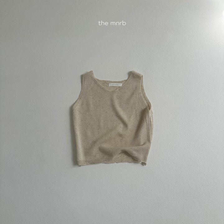 Mini Robe - Korean Baby Fashion - #babyboutiqueclothing - Linen Knit Sleeveless - 6