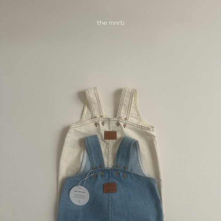 Mini Robe - Korean Baby Fashion - #babyclothing - Kangaroo Denim Overalls - 5