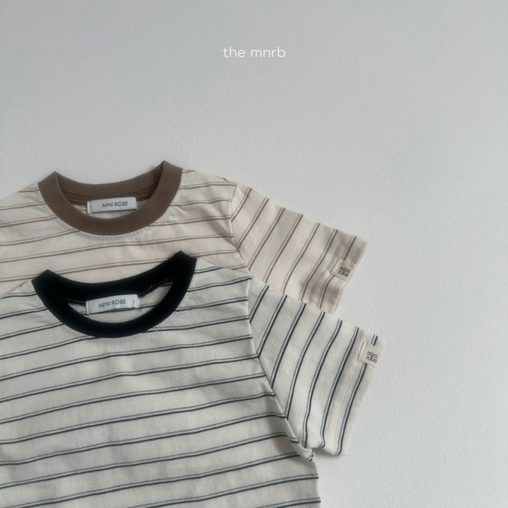 Mini Robe - Korean Baby Fashion - #babyboutiqueclothing - Standard Stripe Tee - 4