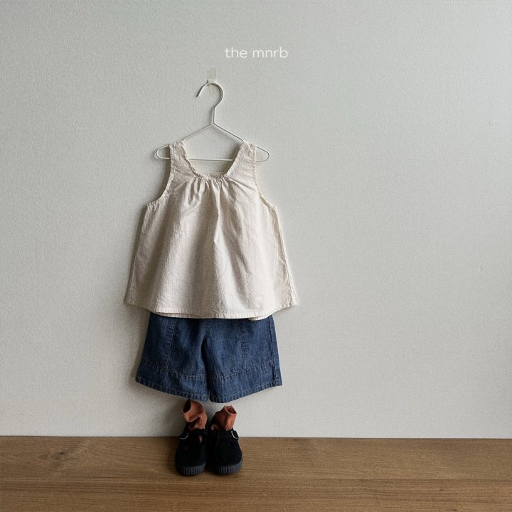 Mini Robe - Korean Baby Fashion - #babyclothing - Button Sleeveless Blouse - 12