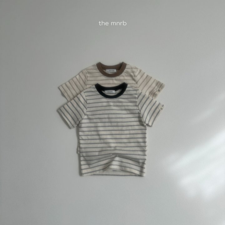 Mini Robe - Korean Baby Fashion - #babyfashion - Standard Stripe Tee - 5