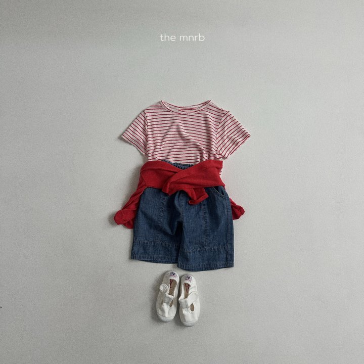 Mini Robe - Korean Baby Fashion - #babyfashion - Half Denim Pants - 9