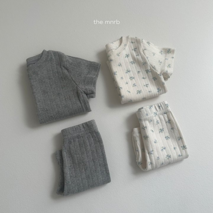 Mini Robe - Korean Baby Fashion - #babyclothing - Eyelet Flower Set - 4