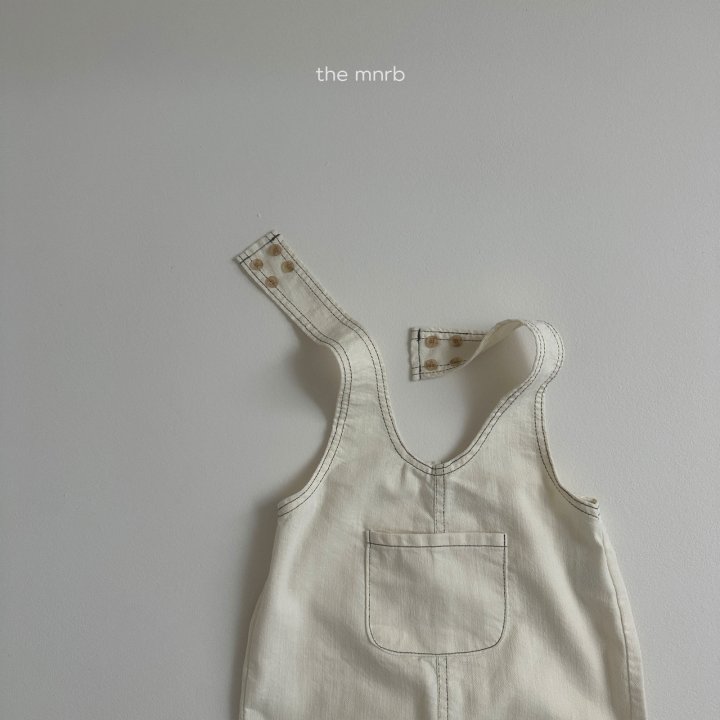 Mini Robe - Korean Baby Fashion - #babyfever - Kangaroo Denim Overalls - 7