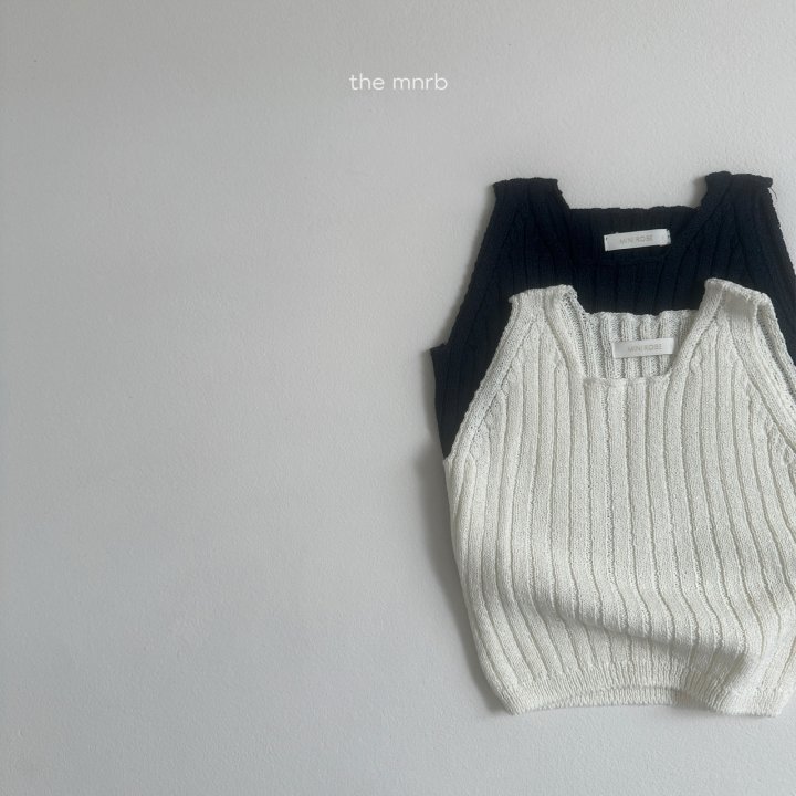 Mini Robe - Korean Baby Fashion - #babyfever - Knitted Rib Sleeveless - 5