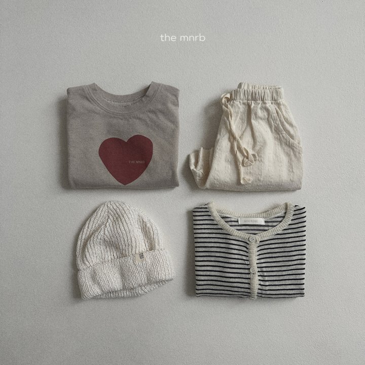 Mini Robe - Korean Baby Fashion - #babyfever - Heart Printed Tee - 12