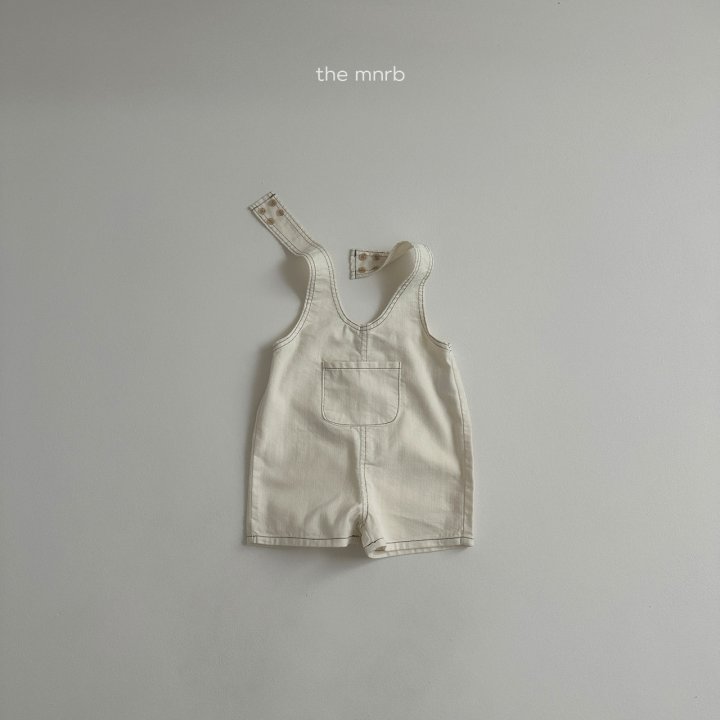 Mini Robe - Korean Baby Fashion - #babygirlfashion - Kangaroo Denim Overalls - 8