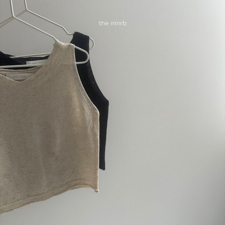 Mini Robe - Korean Baby Fashion - #babygirlfashion - Linen Knit Sleeveless - 10
