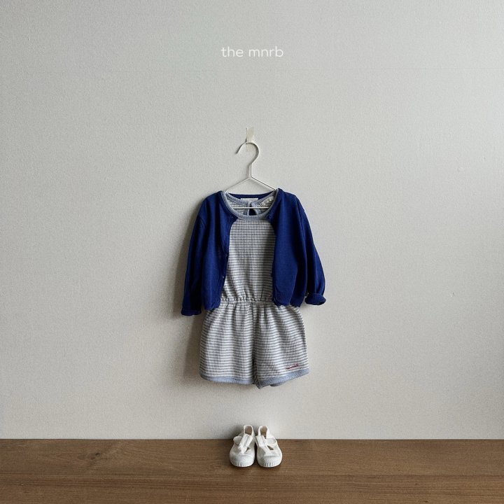 Mini Robe - Korean Baby Fashion - #babygirlfashion - Waffle Sleeveless Overalls - 11