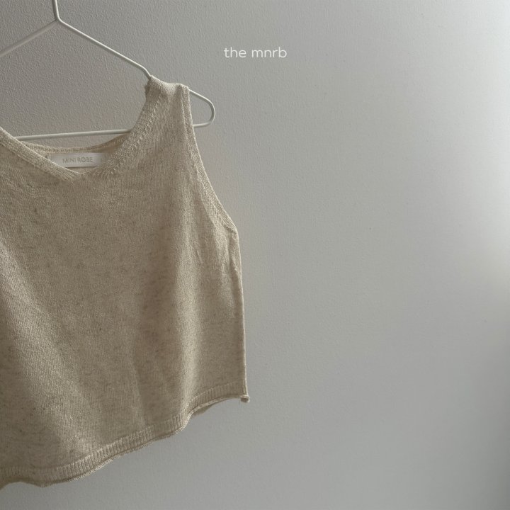 Mini Robe - Korean Baby Fashion - #babylifestyle - Linen Knit Sleeveless - 11