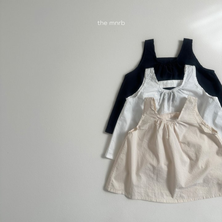 Mini Robe - Korean Baby Fashion - #babylifestyle - Button Sleeveless Blouse
