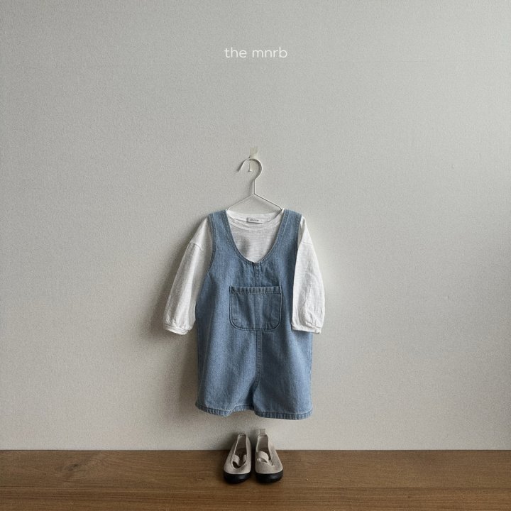 Mini Robe - Korean Baby Fashion - #babylifestyle - Slub Logo Tee - 11
