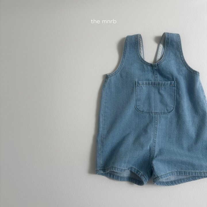 Mini Robe - Korean Baby Fashion - #babyoninstagram - Kangaroo Denim Overalls - 10