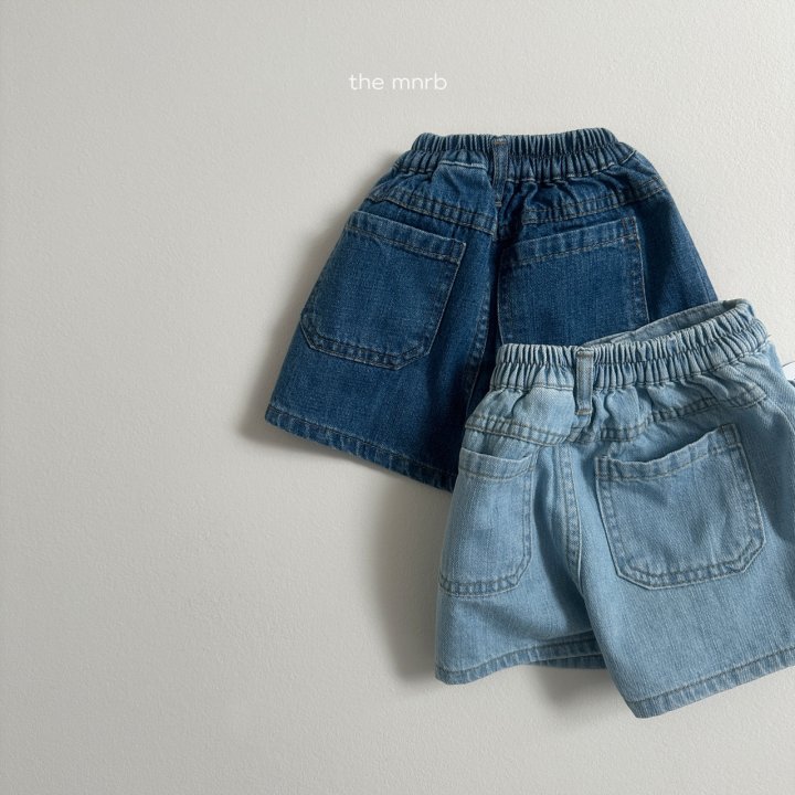 Mini Robe - Korean Baby Fashion - #babyootd - Pocket Denim Pants - 6