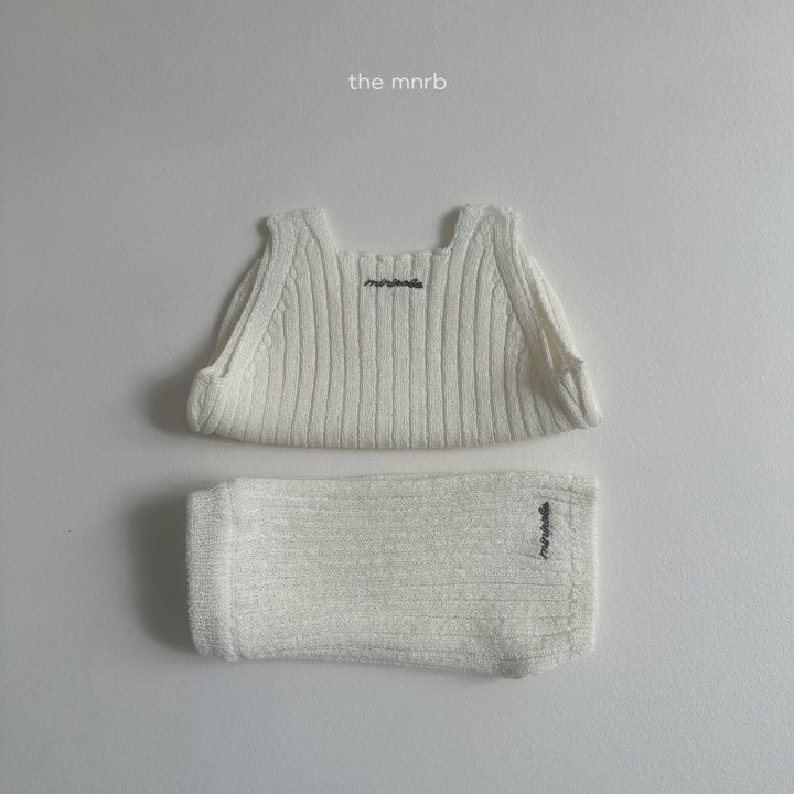 Mini Robe - Korean Baby Fashion - #babyoutfit - Knitted Rib Sleeveless - 11