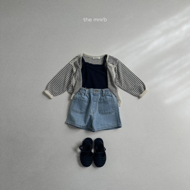 Mini Robe - Korean Baby Fashion - #babyoutfit - Pocket Denim Pants - 7