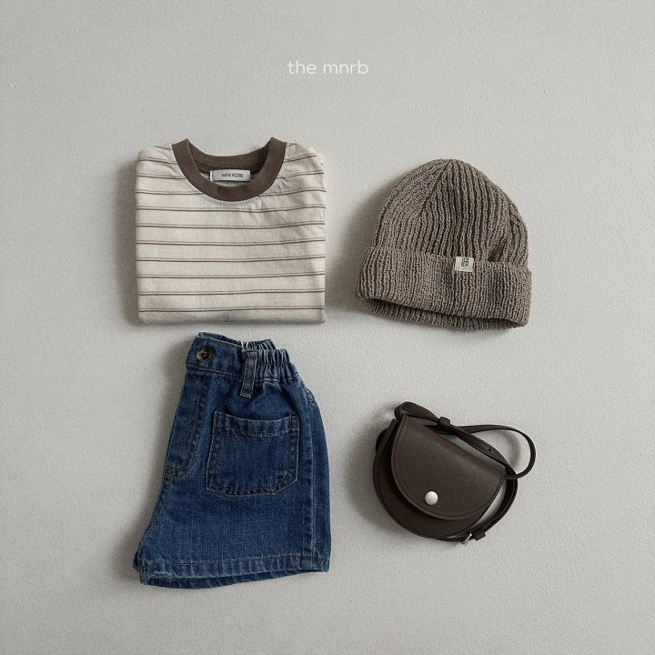 Mini Robe - Korean Baby Fashion - #babyoutfit - Standard Stripe Tee - 11