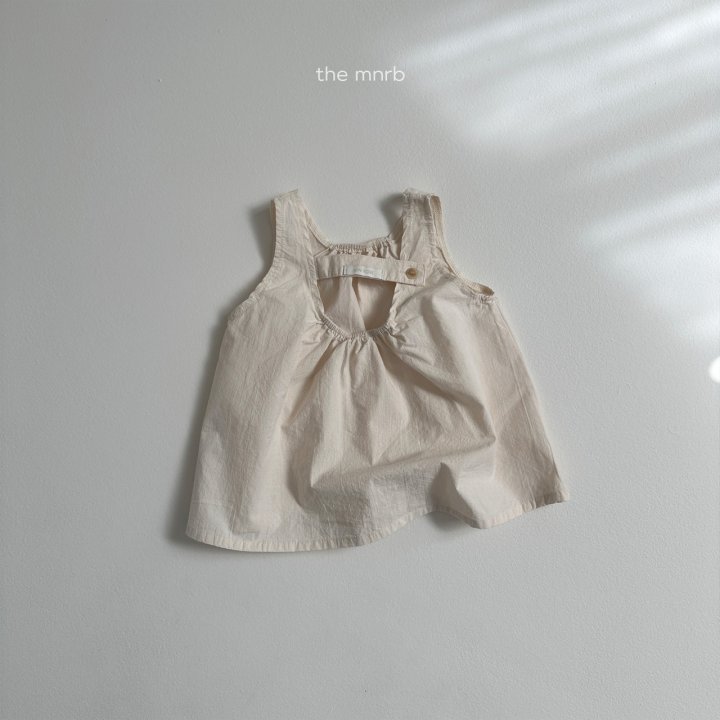 Mini Robe - Korean Baby Fashion - #babyoutfit - Button Sleeveless Blouse - 5