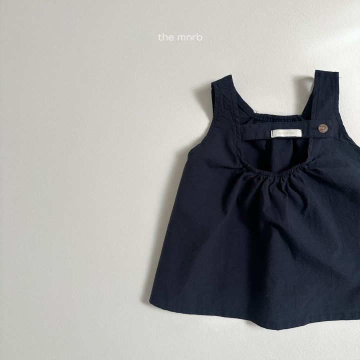 Mini Robe - Korean Baby Fashion - #babywear - Button Sleeveless Blouse - 6