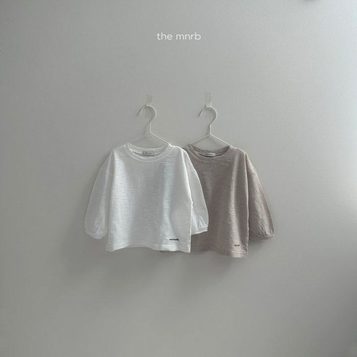 Mini Robe - Korean Baby Fashion - #babywear - Slub Logo Tee