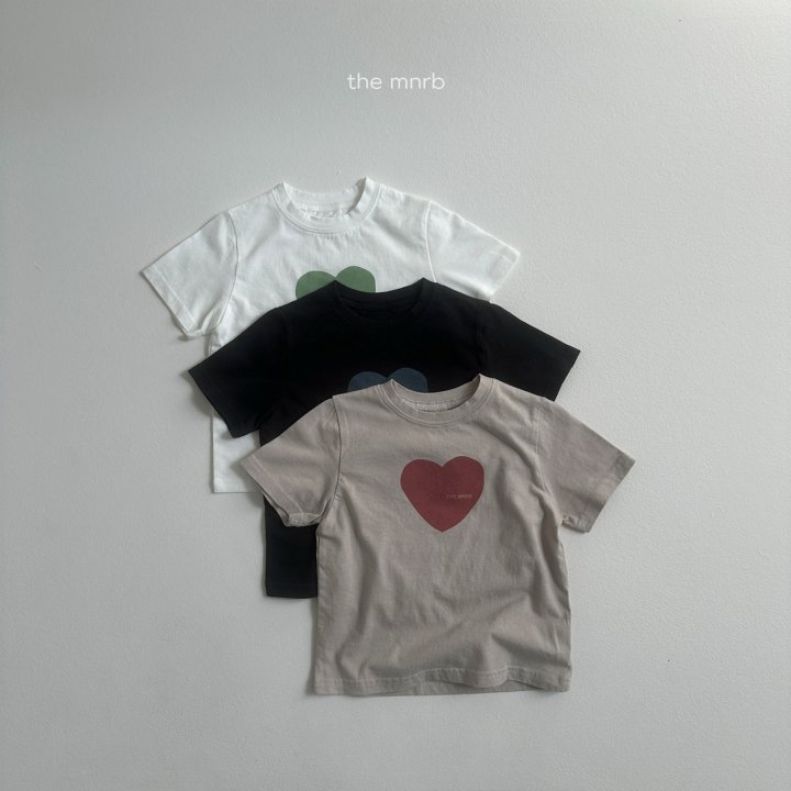 Mini Robe - Korean Baby Fashion - #onlinebabyboutique - Heart Printed Tee - 5