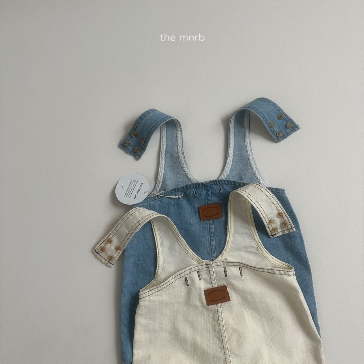 Mini Robe - Korean Baby Fashion - #onlinebabyshop - Kangaroo Denim Overalls