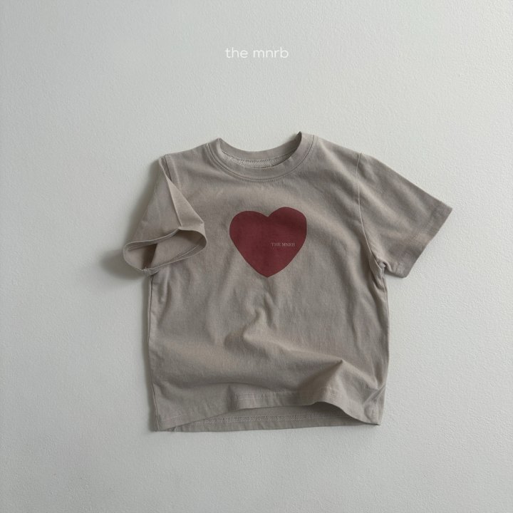 Mini Robe - Korean Baby Fashion - #onlinebabyshop - Heart Printed Tee - 6