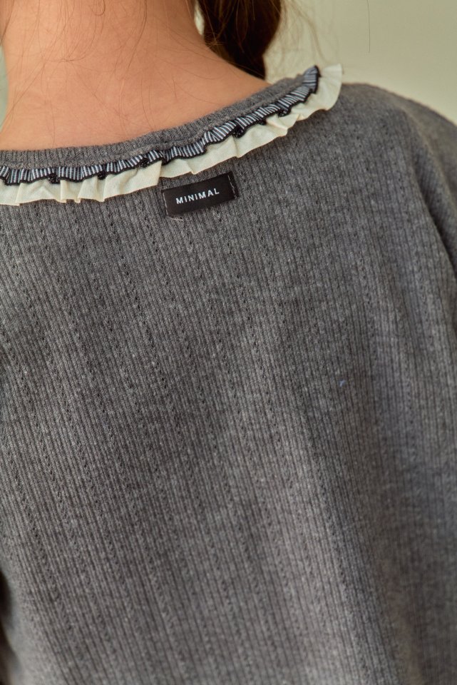 Minimal - Korean Children Fashion - #Kfashion4kids - Eyelet Cardigan - 11