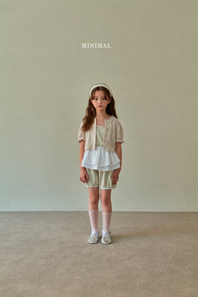 Minimal - Korean Children Fashion - #kidzfashiontrend - Eyelet Ribbon Sleeveless - 4