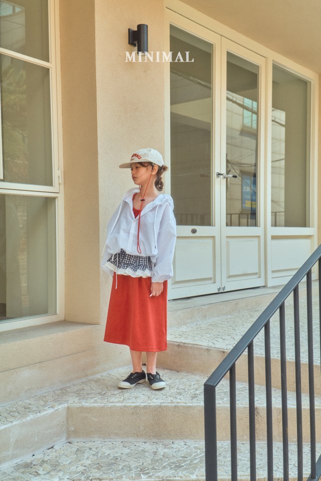 Minimal - Korean Children Fashion - #Kfashion4kids - Kitchen Check Apron - 9
