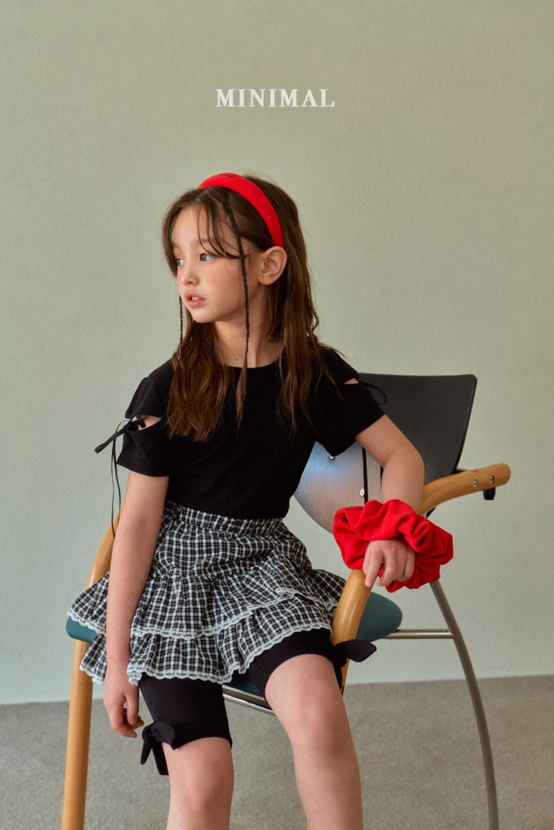 Minimal - Korean Children Fashion - #childofig - Ribbon Short Sleeve Tee - 8