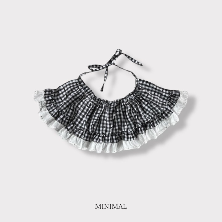 Minimal - Korean Children Fashion - #childofig - Kitchen Check Apron