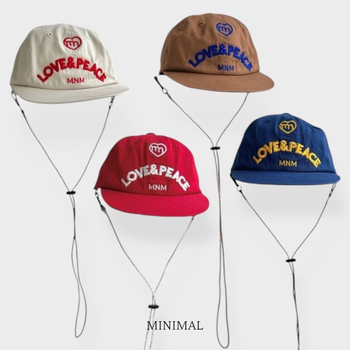 Minimal - Korean Children Fashion - #childrensboutique - MNM Love And Peace Cap