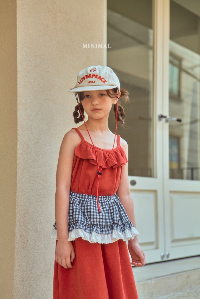 Minimal - Korean Children Fashion - #designkidswear - Kitchen Check Apron - 3