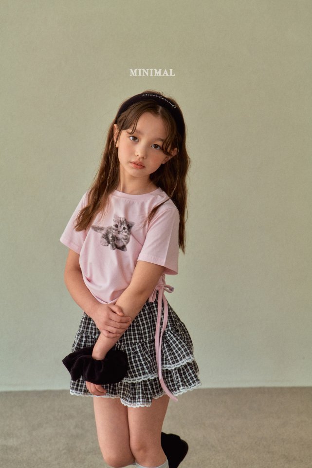 Minimal - Korean Children Fashion - #discoveringself - Meow String Tee - 12