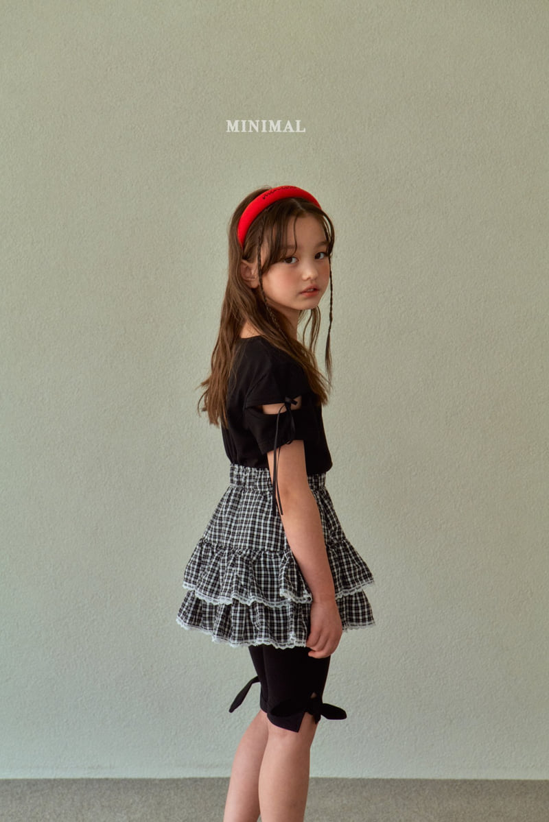 Minimal - Korean Children Fashion - #discoveringself - Ribbon Short Sleeve Tee - 11
