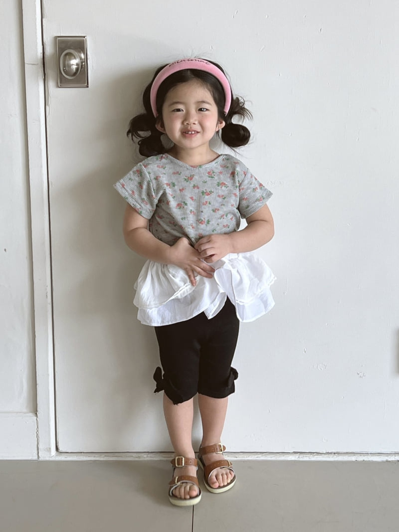 Minimal - Korean Children Fashion - #fashionkids - X Flower Tee - 10
