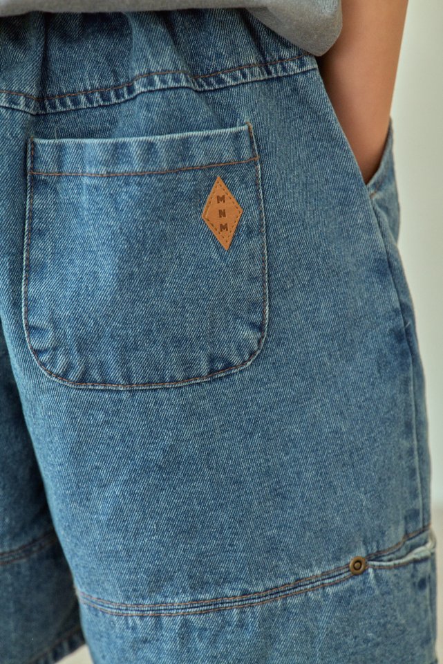 Minimal - Korean Children Fashion - #kidsshorts - Hidden Denim Pants - 12