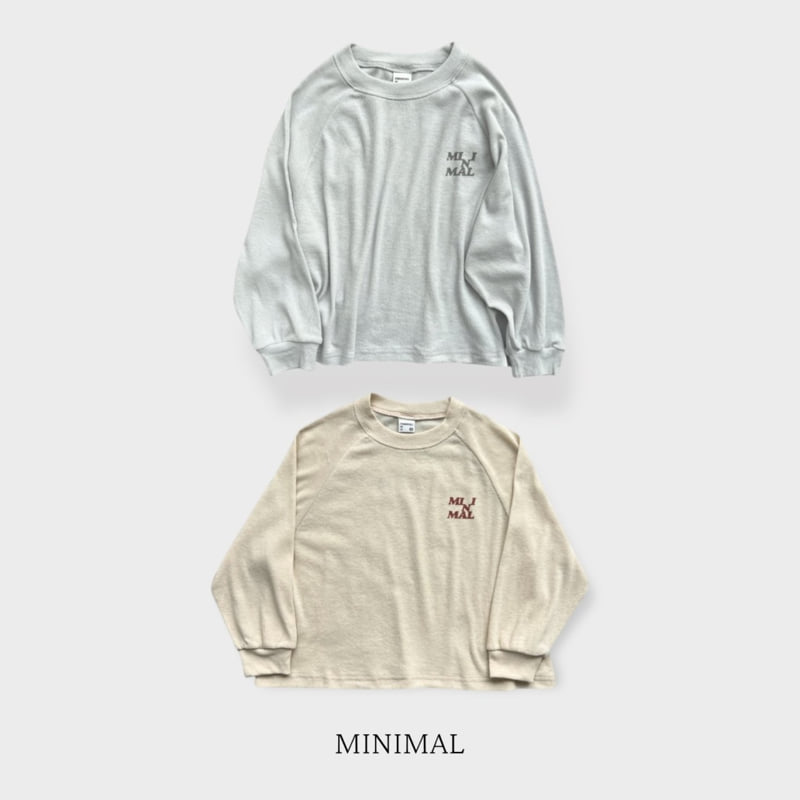 Minimal - Korean Children Fashion - #kidsshorts - Logo Long Sleeve Tee