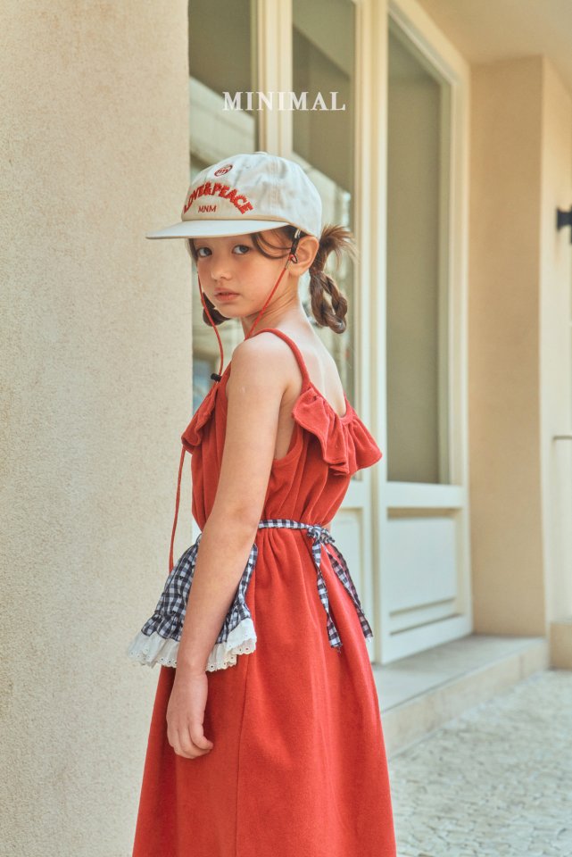Minimal - Korean Children Fashion - #kidzfashiontrend - Kitchen Check Apron - 8